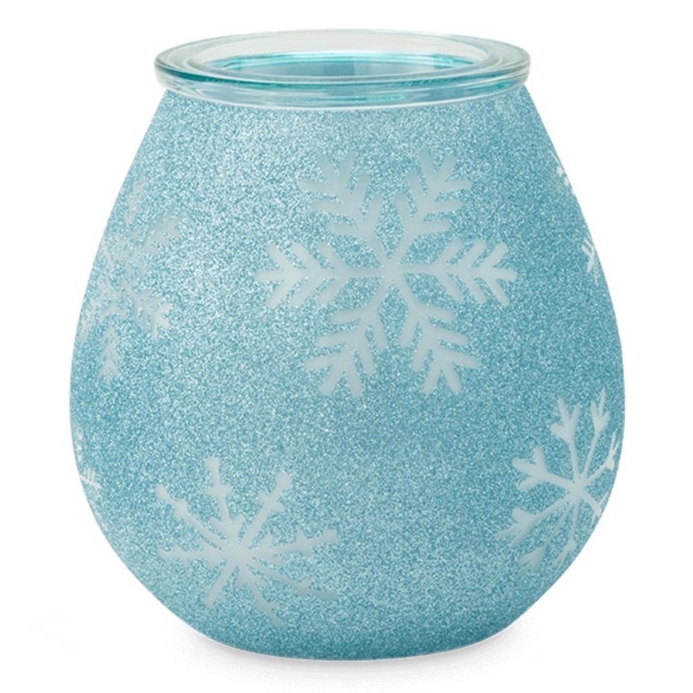 Scentsy Teal Glitter Snowflake Warmer